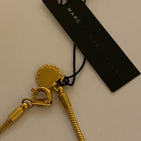 NWT Marc By Marc Jacobs Green & Gold Necklace - Picture 10 of 13